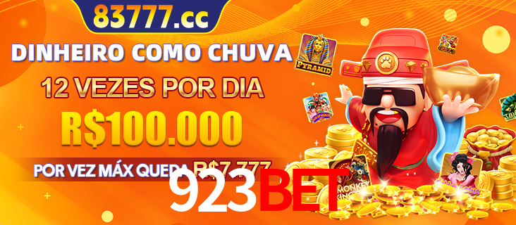 Banner do programa de recompensas Recomende para amigos do 923BET, detalhando os bônus por convidar amigos, com prêmios que chegam a R$288.888.